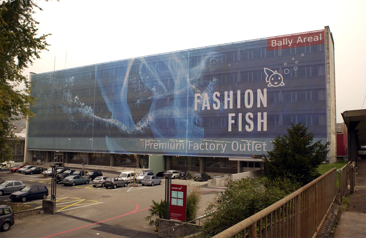 Designeroutlet Fashion Fish Base Schönenwerd Umnutzung (mit S. Harttig)